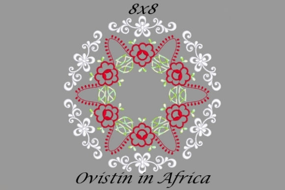 Beautiful Red Floral Quilt Block for Etsy
