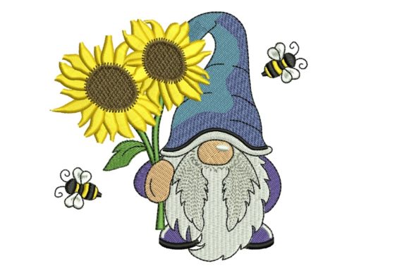 Bee Kind Gnome: A Charming Addition to Your Embroidery Collection