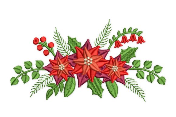 Christmas Wreath: A Festive and Elegant Embroidery Design