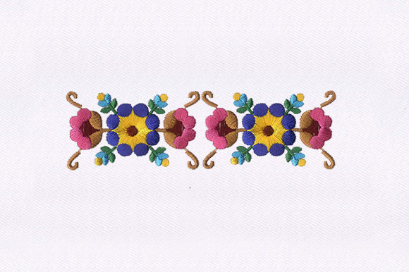 Coordinated Flowers: A Vibrant Addition for Seasonal Embroidery