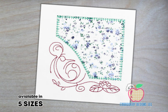 Decorative Floral Art with Frame: A Versatile Design