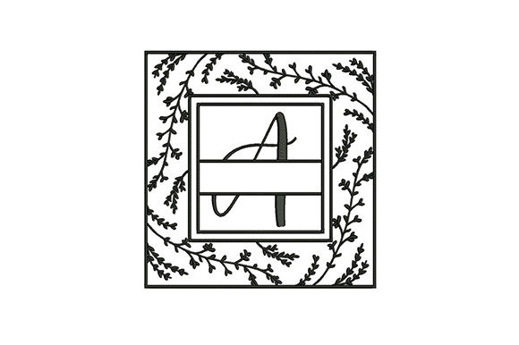 Elegant Floral Alphabet a Design for Apparel
