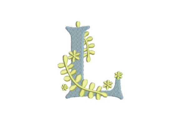 Floral Alphabet L: A Touch of Summer Elegance