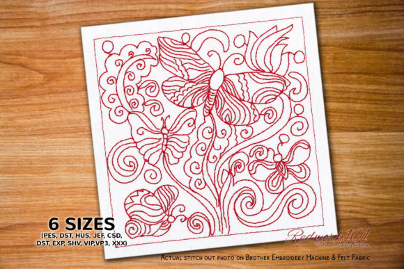 Floral Background with Butterflies for Apparel