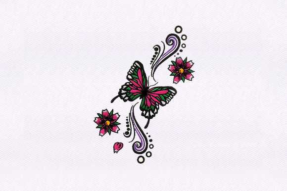 Floral Butterfly: A Charming Addition for Business Merch
