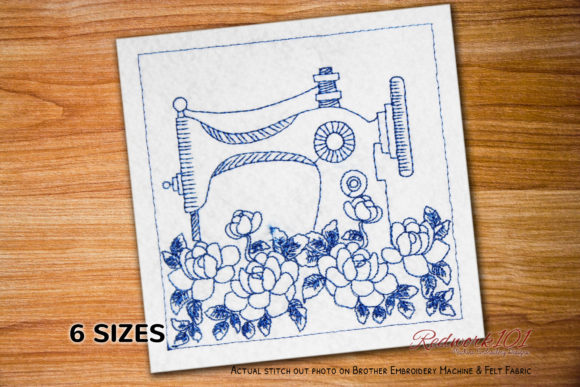 Floral Sewing Machine: A Charming Embroidery Design