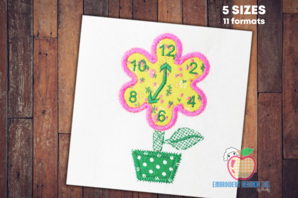 Floral Wall Clock Applique: A Charming Addition