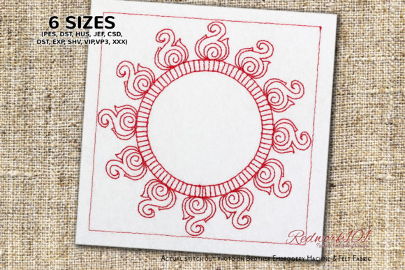 Floral Wedding Wreath: A Versatile Embroidery Design