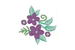 Purple Flower Embellishment: A Festive Touch for Holiday Gifts