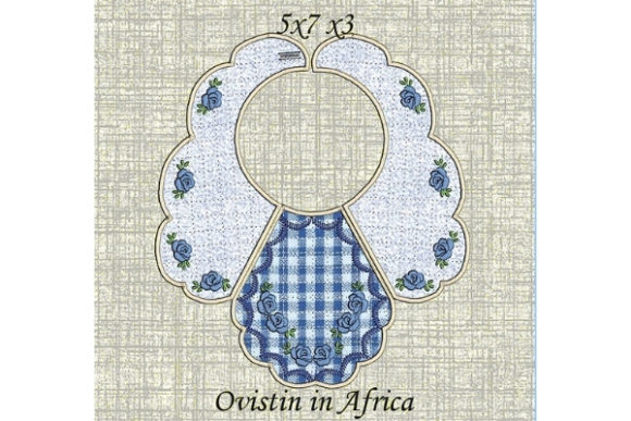 Review: Blue Floral Baby Bib for Small Hoops