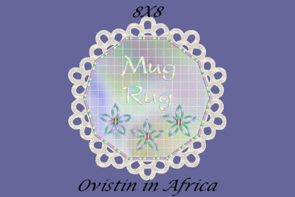 Review of Lovely FSL Mug Rug for Sweatshirt Embroidery